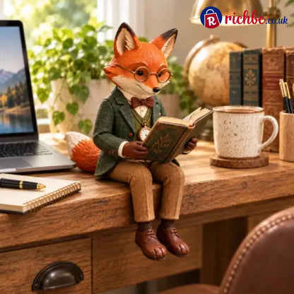 🦊 Reading Fox Ornament | Whimsical Woodland Decor For Book Lovers