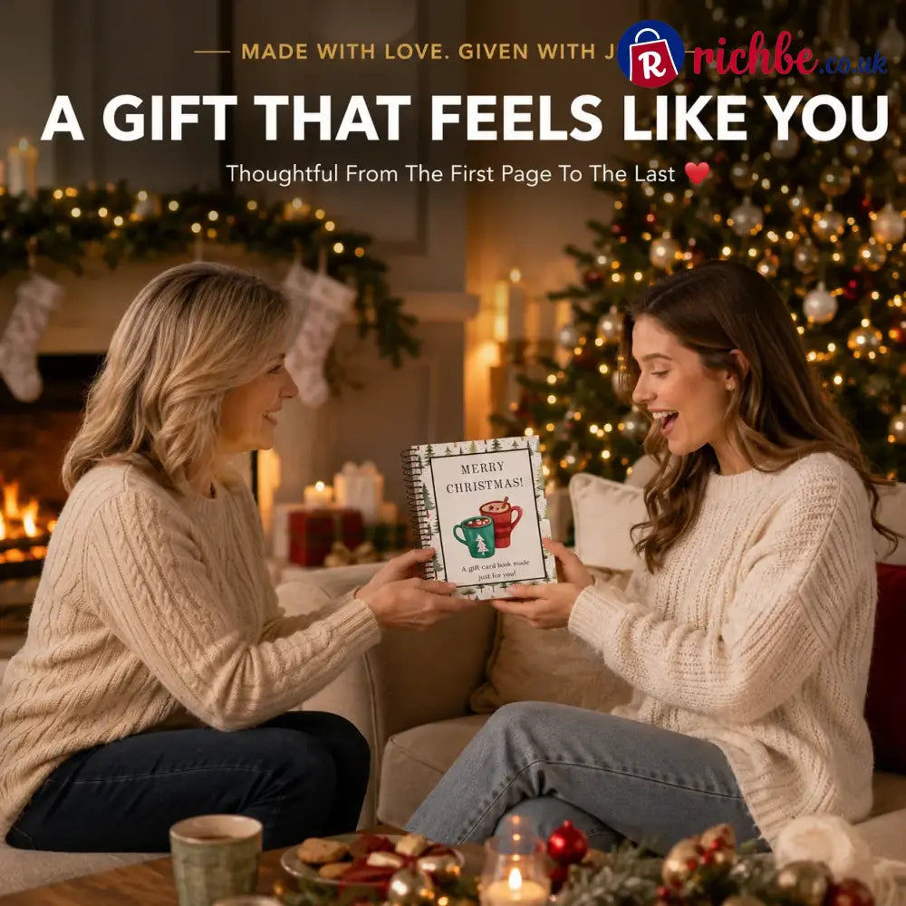 🔥🎁Ready for Christmas!🎅Christmas Gift Card Booklet -👍DIY Spiral-Bound Christmas Gift Card Holder Book - Christmas