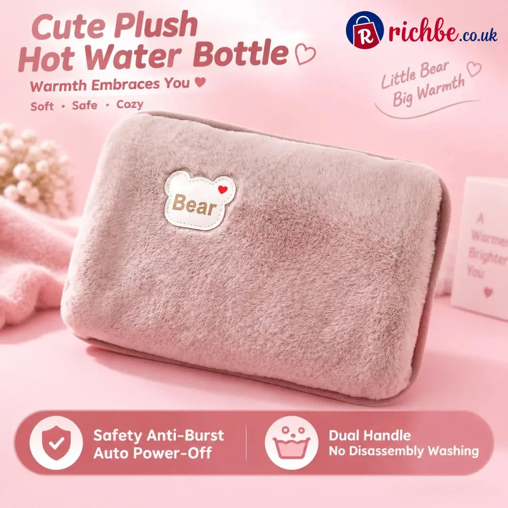 Rechargeable Hot Water Bottles Heat Packs Explosion-proof Heat Pads - Brown