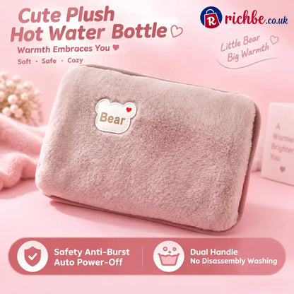 Rechargeable Hot Water Bottles Heat Packs Explosion-proof Heat Pads - Brown