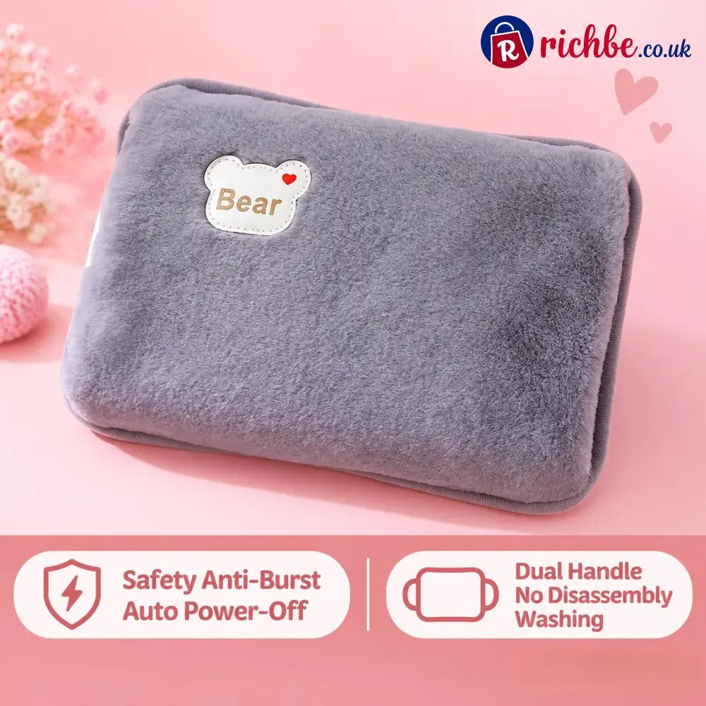 Rechargeable Hot Water Bottles Heat Packs Explosion-proof Heat Pads - Grey