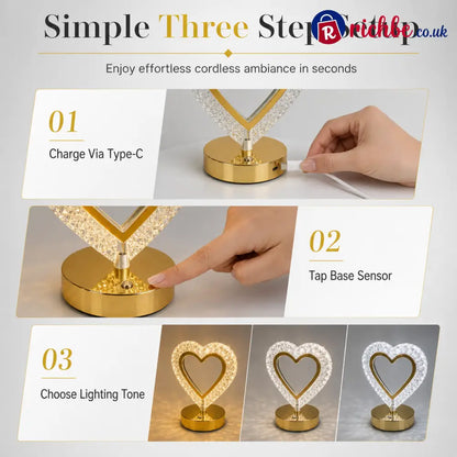 🎄✨Rechargeable Touch Control Night Light 3 Color Stepless Dimmable Bedside Atmosphere Lamp for Bedroom Creative