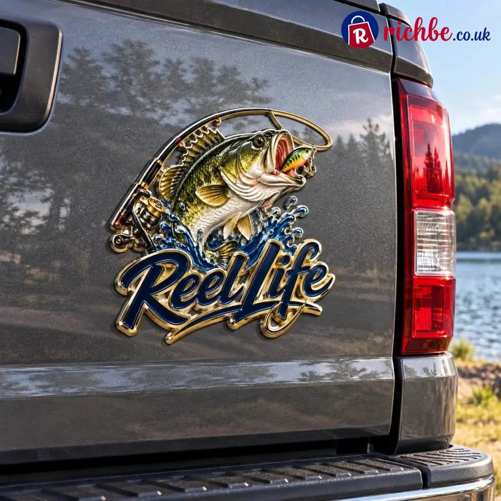 🎣Reel Life Bass Fishing Car Emblem - Buy 1