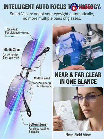 [Regain Your Youthful Vision] Smart Zoom Diamond-Cut Reading Glasses