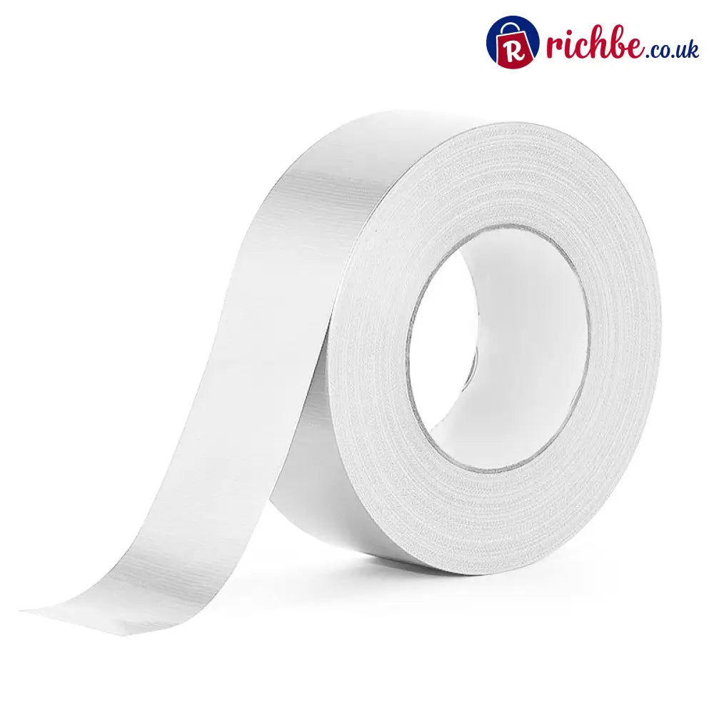 🔥 Reinforced Aluminum Foil Tape – Glass Fiber Mesh with Industrial-Strength Adhesive – Ideal for AC Pipes Roof Sealing