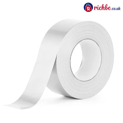 🔥 Reinforced Aluminum Foil Tape – Glass Fiber Mesh with Industrial-Strength Adhesive – Ideal for AC Pipes Roof Sealing