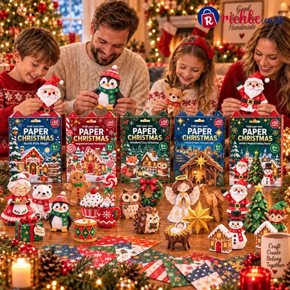 🧘Relaxing & Beginner-Friendly- 3D DIY Paper Christmas(💕Step-by-Step Guide Included) - All Collections