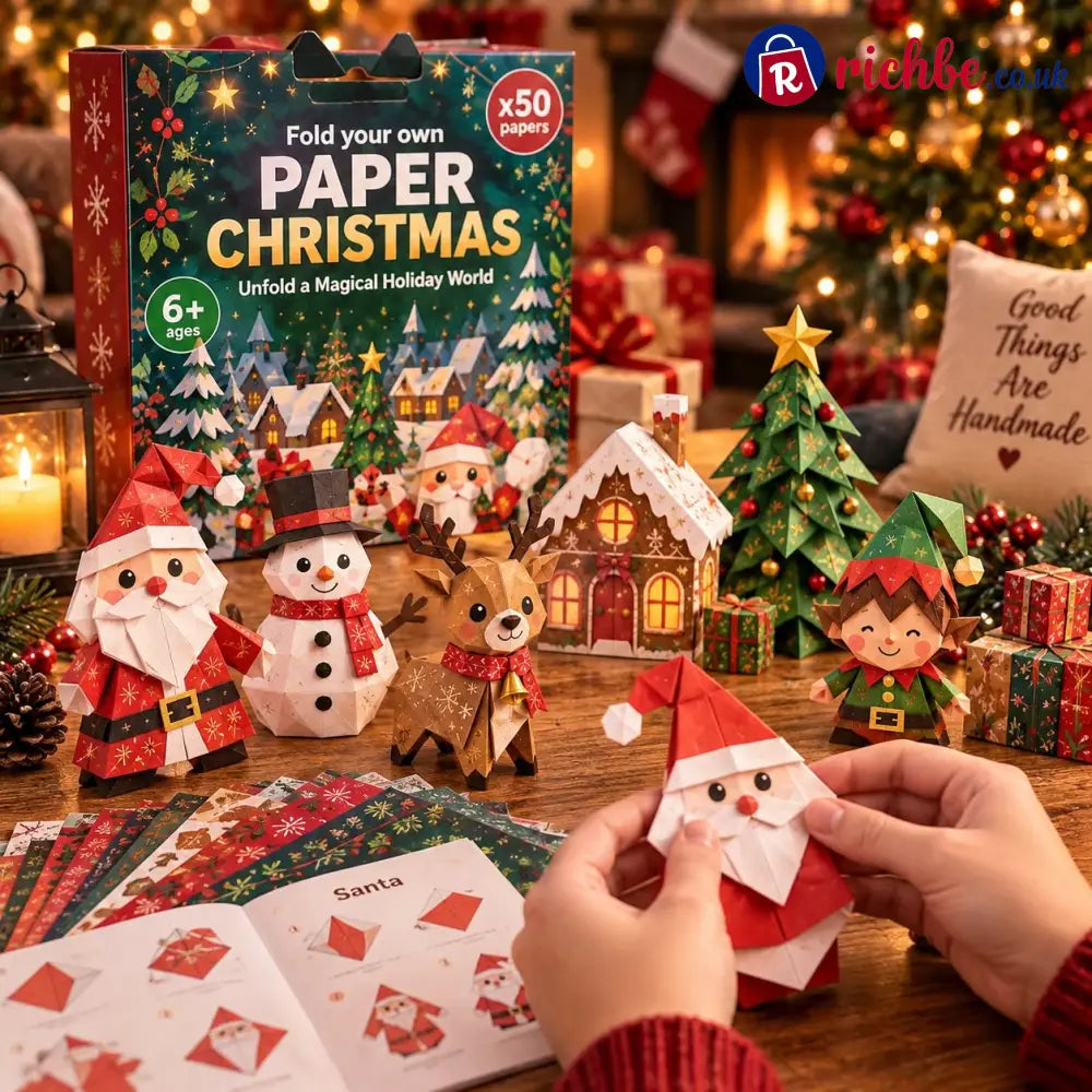 🧘Relaxing & Beginner-Friendly- 3D DIY Paper Christmas(💕Step-by-Step Guide Included) - All Collections