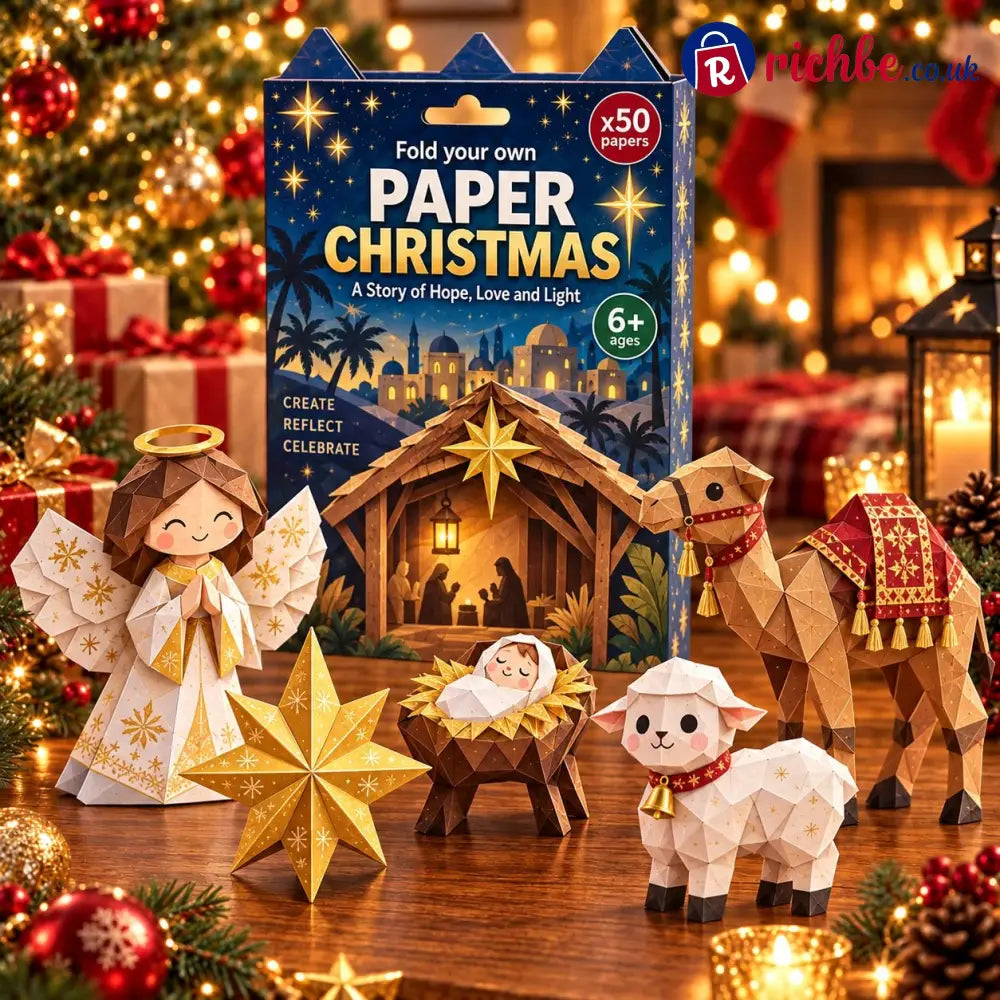 🧘Relaxing & Beginner-Friendly- 3D DIY Paper Christmas(💕Step-by-Step Guide Included) - ✝️Nativity Story - All Collections