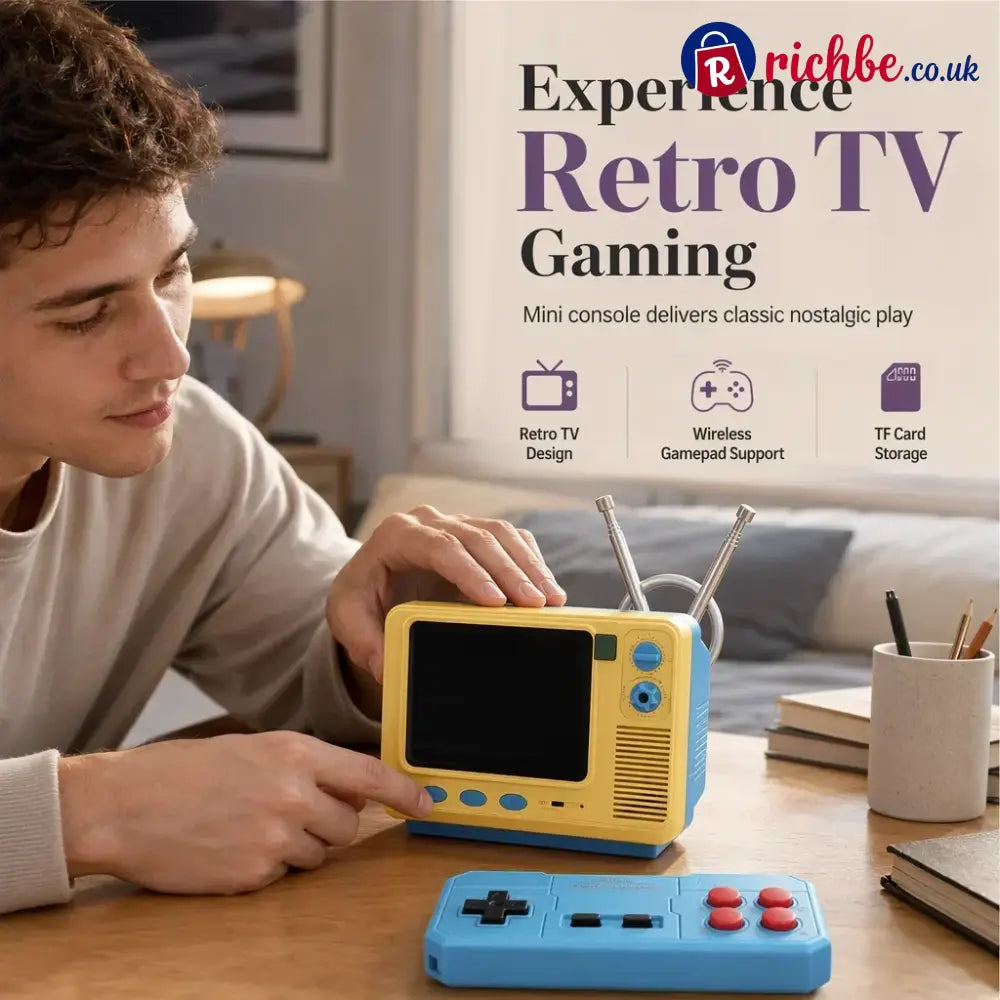 🎮 Retro Mini Tv Game Console - Blue