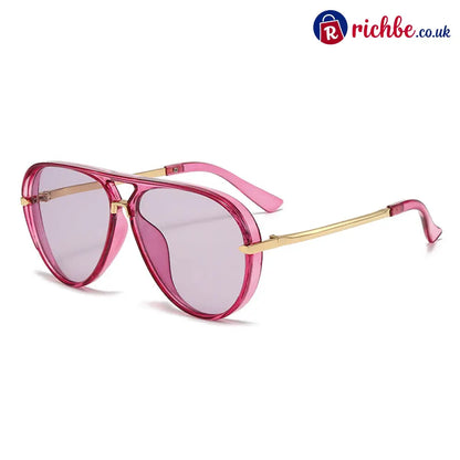 Retro Oversized Aviator Sunglasses