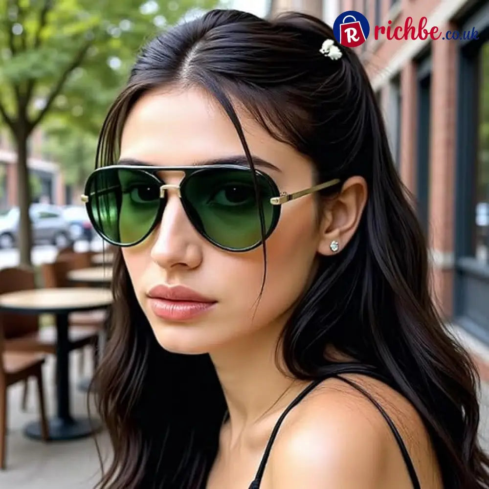 Retro Oversized Aviator Sunglasses