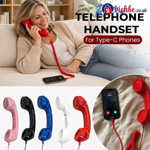 Retro Phone Handset for Smartphones - Red - Houseware & Kitchen