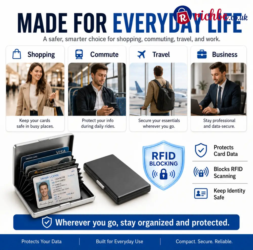 RFID Blocking Metal Card Holder