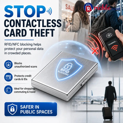 RFID Blocking Metal Card Holder