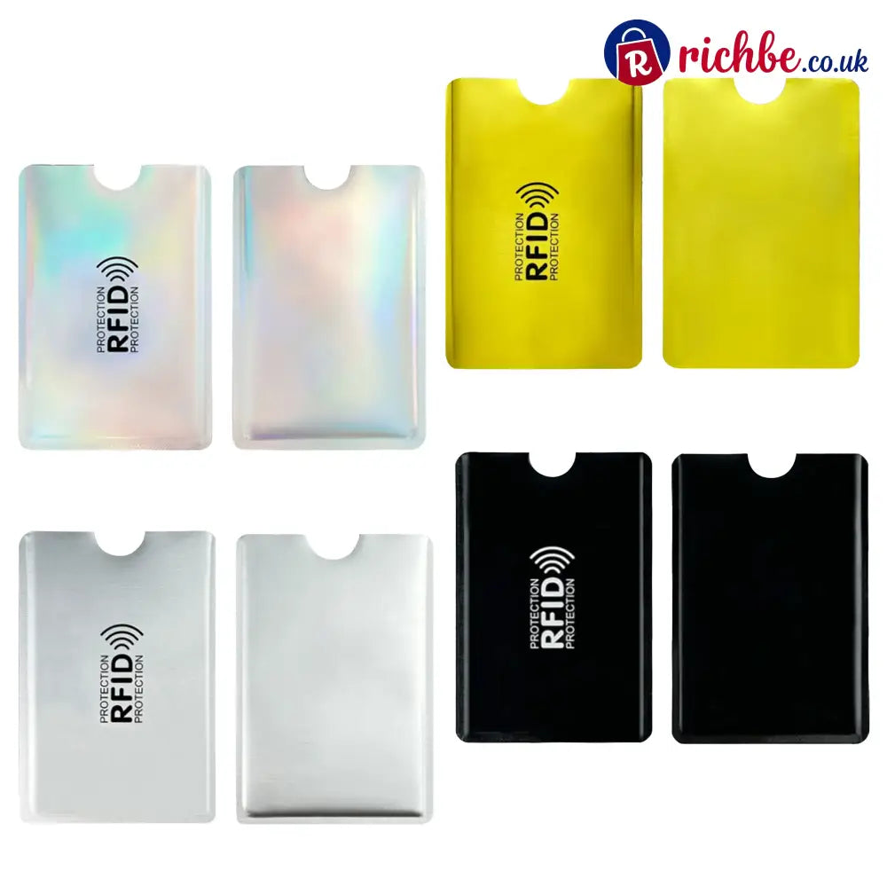 RFID Blocking Sleeves: Slim & Lightweight Protection for Credit & ID Cards - 8PCS