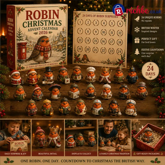 🐦 Robin Christmas Advent Calendar 2026 – 24 Days of British Winter Surprises