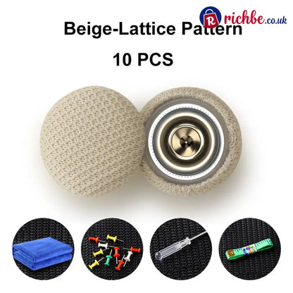 🚗 🛠️ Roof Headliner Repair Kit – Universal fit & easy application ✨ - Beige-Lattice Pattern / 10 PCS - Hot Sale