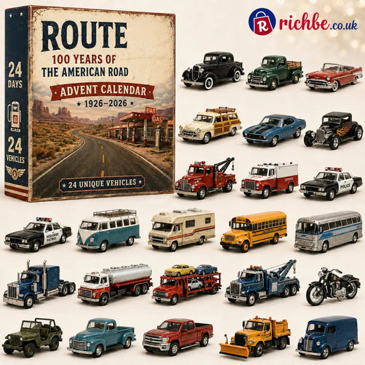 Route 66 Centennial Advent Calendar – 24 Days of American Road Legends | 1926–2026 Collector’s Edition