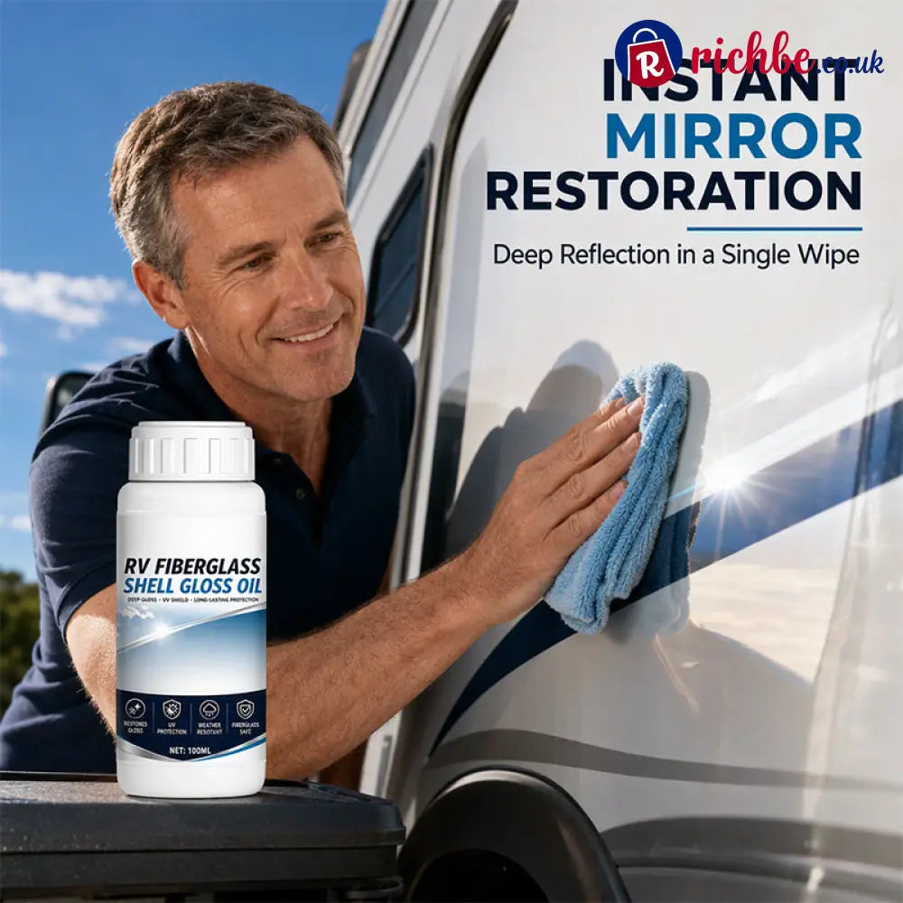 ✨ RV Fiberglass Gloss Oil Shine Restorer – UV‑Protective Easy‑Apply Long‑Lasting ✨ - Car Accessories