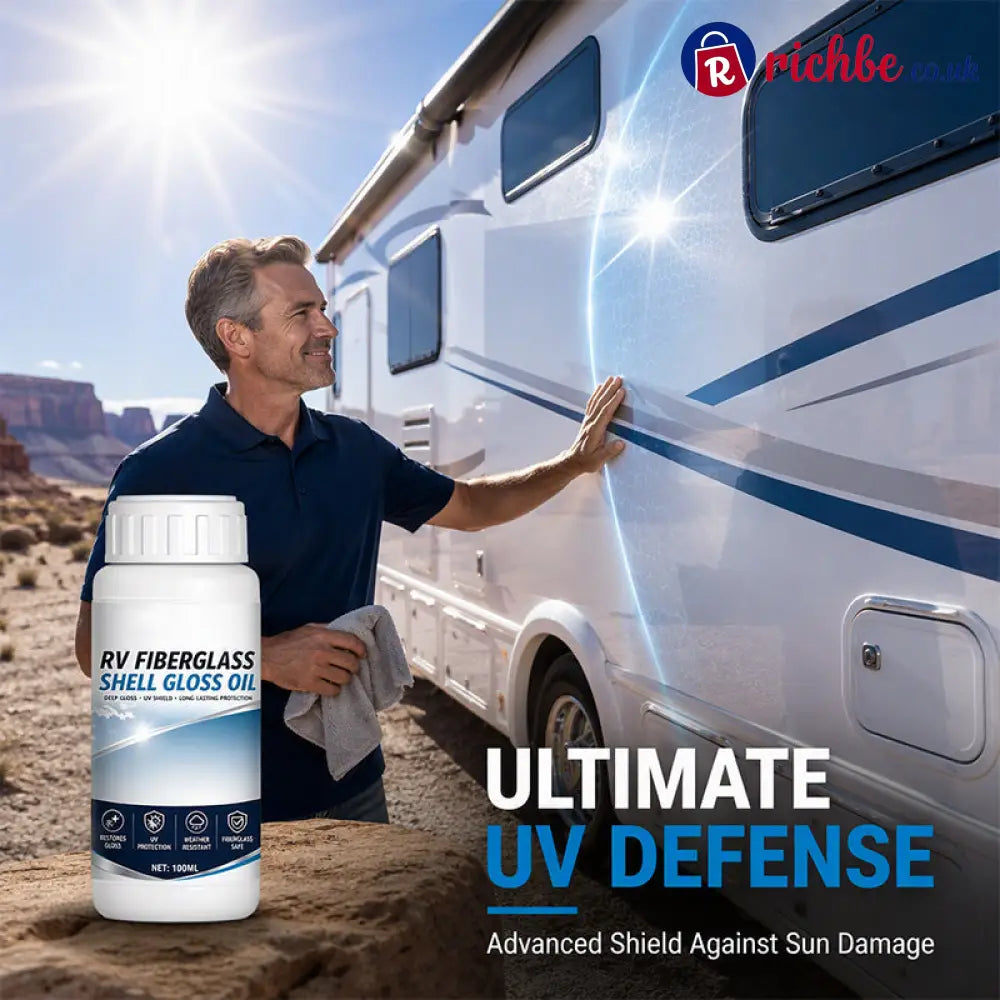 ✨ RV Fiberglass Gloss Oil Shine Restorer – UV‑Protective Easy‑Apply Long‑Lasting ✨ - Car Accessories