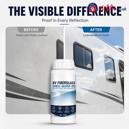 ✨ RV Fiberglass Gloss Oil Shine Restorer – UV‑Protective Easy‑Apply Long‑Lasting ✨ - Car Accessories