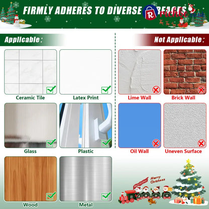 🎄🎅 Santa Claus Adhesive Hooks (12-Pack), no drills no nails just peel stick and hang - Houseware & Kitchen