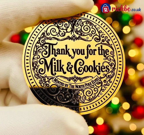 🎄🎅Santa Gold Coin ‘THANK YOU For The Milk & Cookies’!