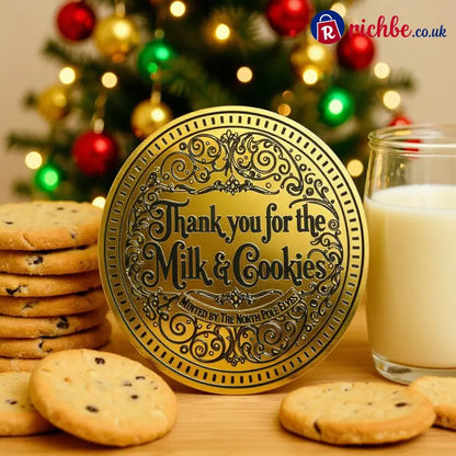 🎄🎅Santa Gold Coin ‘THANK YOU For The Milk & Cookies’!