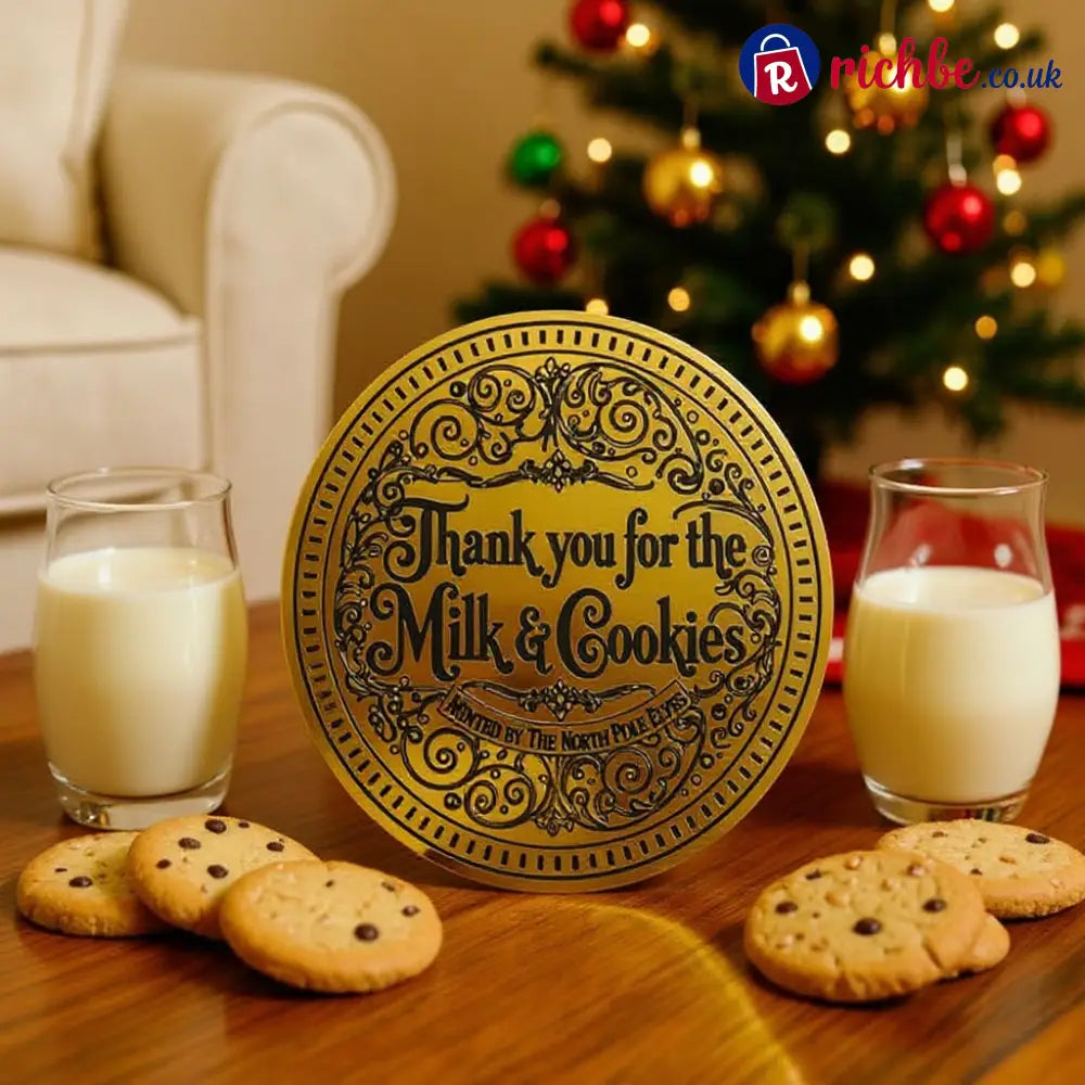 🎄🎅Santa Gold Coin ‘THANK YOU For The Milk & Cookies’!