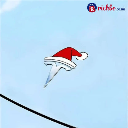 Santa Hat Overlay for Tesla Emblem Reusable!