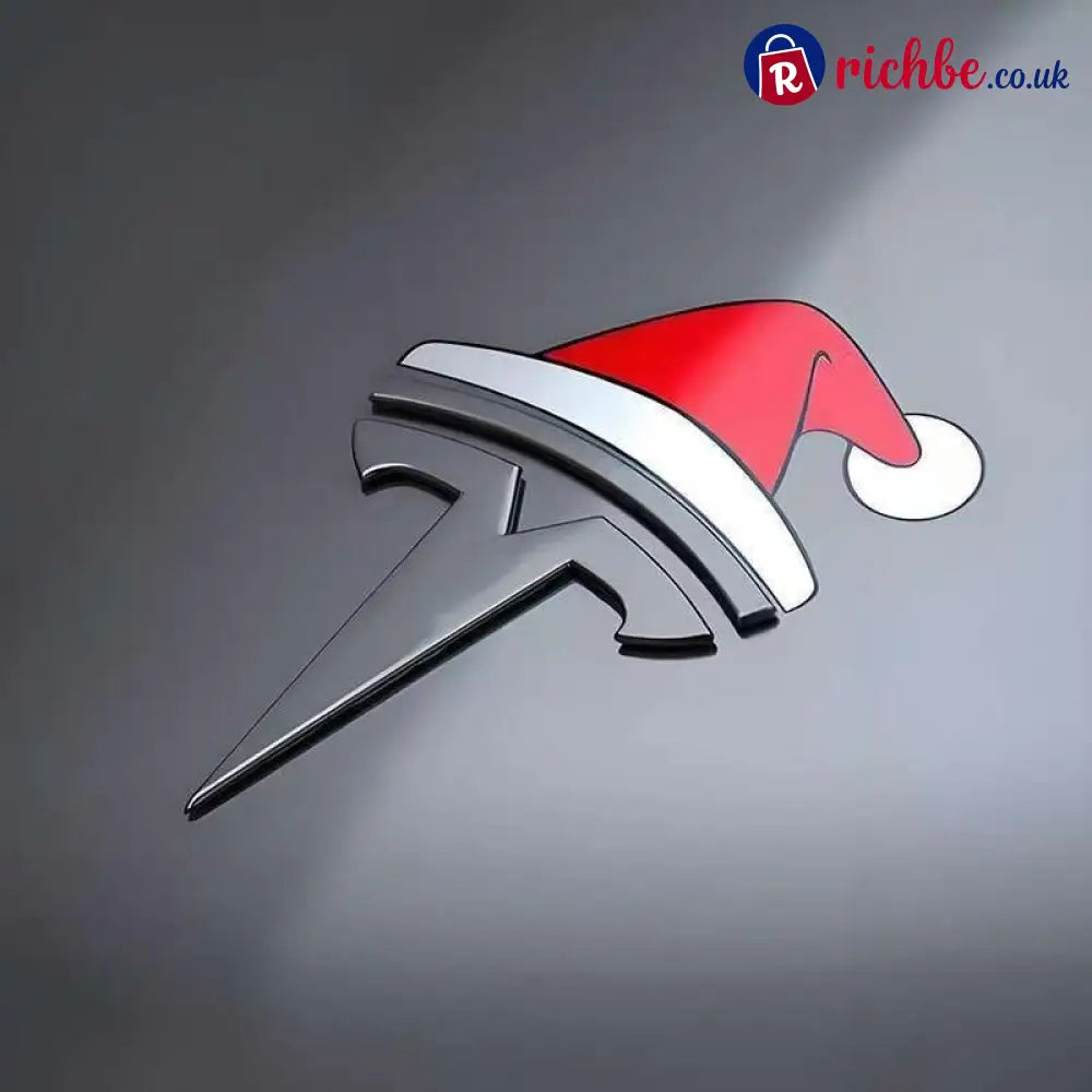 Santa Hat Overlay for Tesla Emblem Reusable!