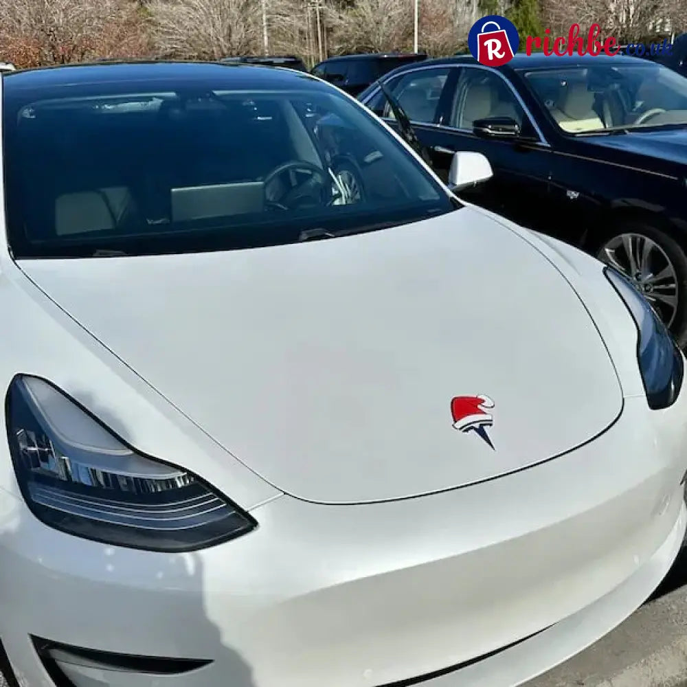 Santa Hat Overlay for Tesla Emblem Reusable!