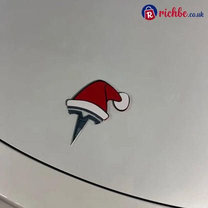 Santa Hat Overlay for Tesla Emblem Reusable!
