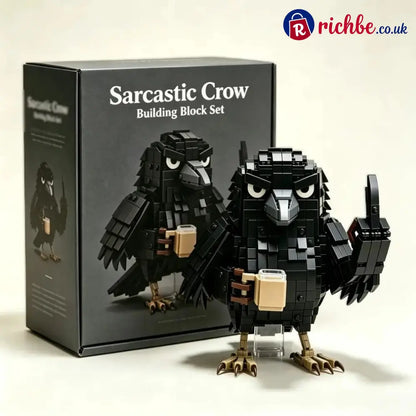 🐦‍⬛ Sarcastic Coffee Crow-- Building Block Set – Funny Do Not Disturb Desk Decor - All New Arrivals