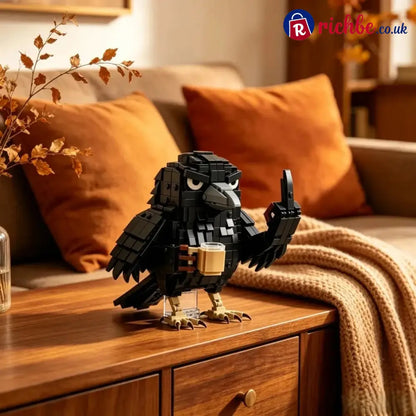 🐦‍⬛ Sarcastic Coffee Crow-- Building Block Set – Funny Do Not Disturb Desk Decor - All New Arrivals