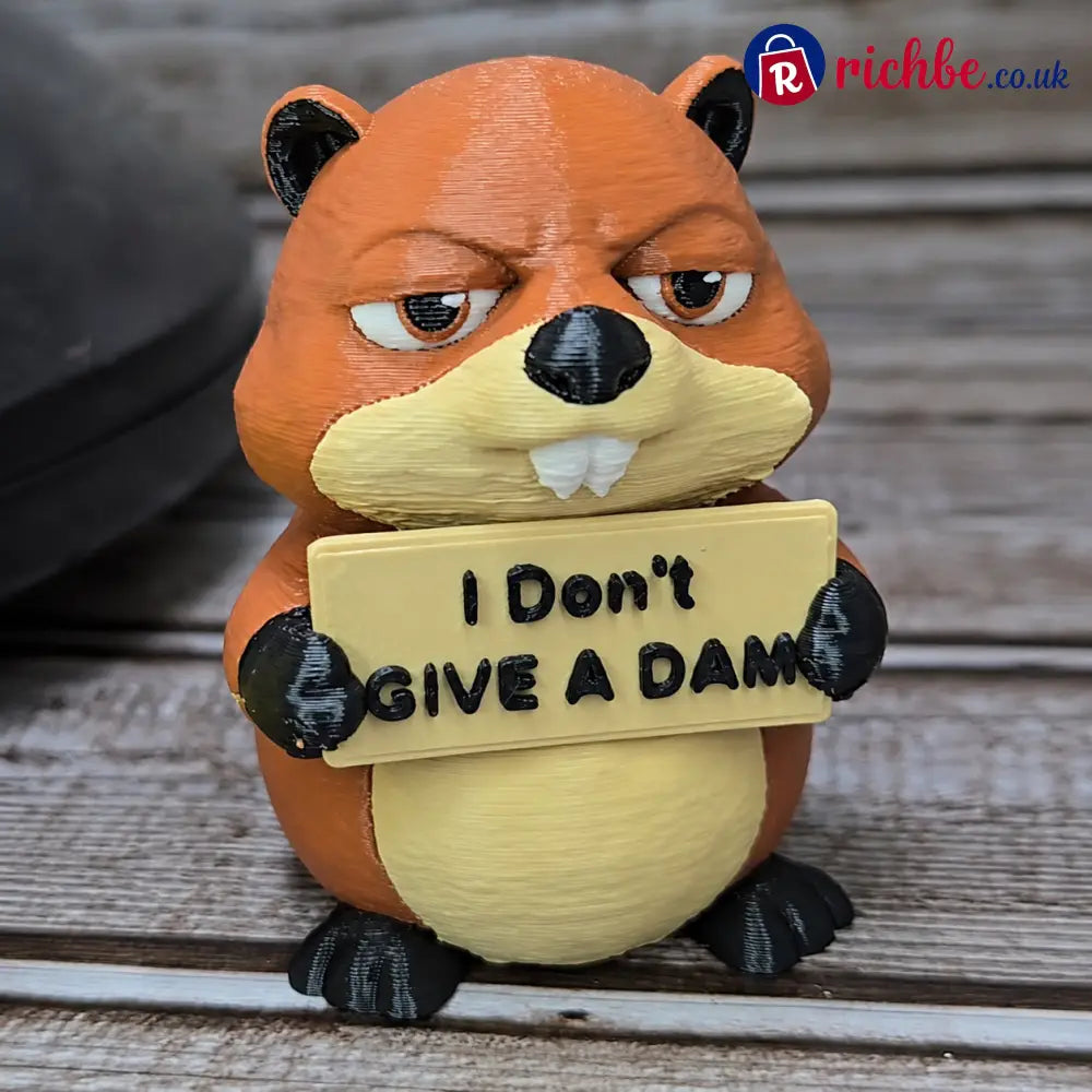 Sassy Animal Desk Buddy Set – 7PCS Funny Mood Figurines with Attitude Signs - 🦫 Dam-Given Beaver