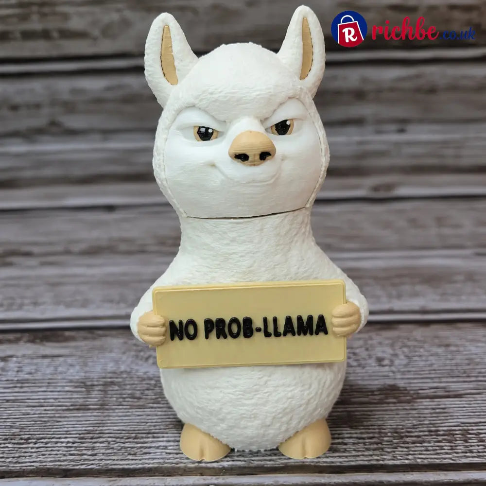 Sassy Animal Desk Buddy Set – 7PCS Funny Mood Figurines with Attitude Signs - 🦙 No-Prob Llama