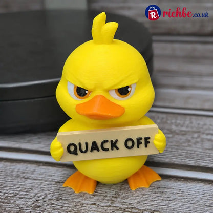Sassy Animal Desk Buddy Set – 7PCS Funny Mood Figurines with Attitude Signs - 🦆 Quack-Off Duck
