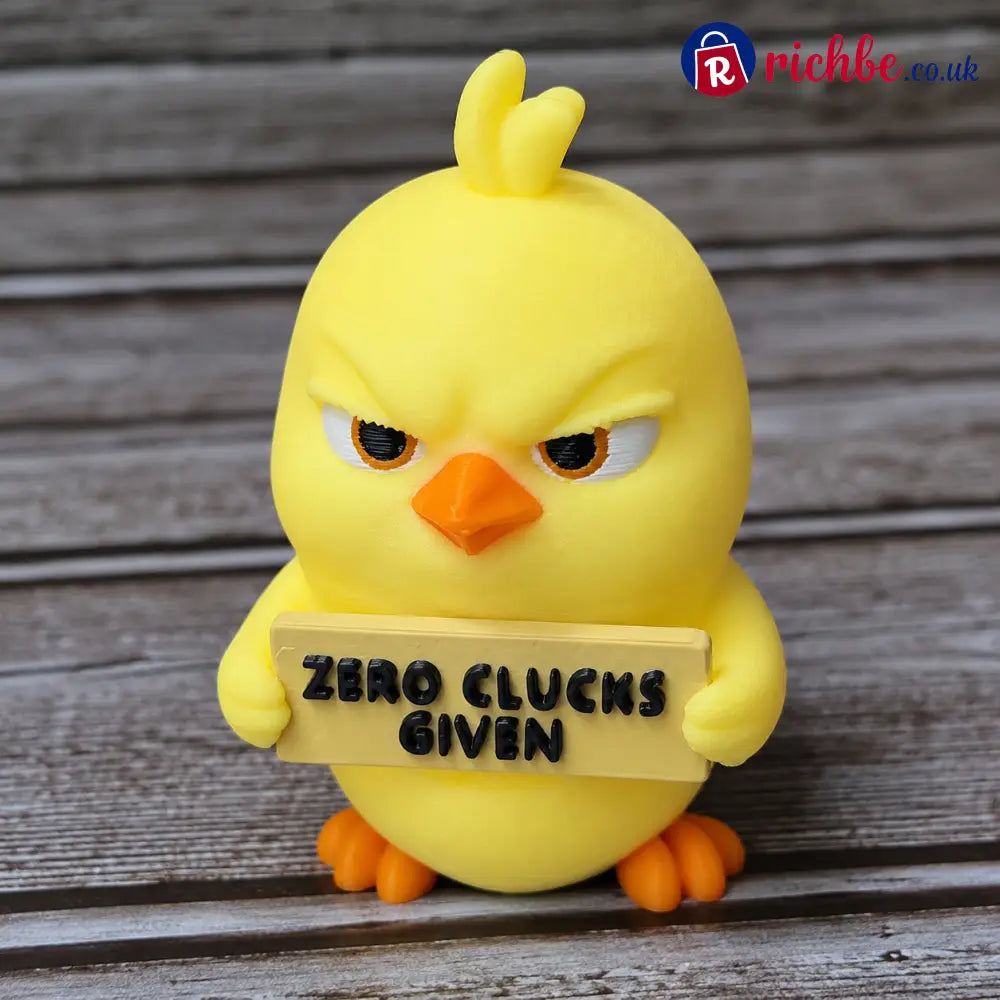 Sassy Animal Desk Buddy Set – 7PCS Funny Mood Figurines with Attitude Signs - 🐥 Zero Clucks Chick
