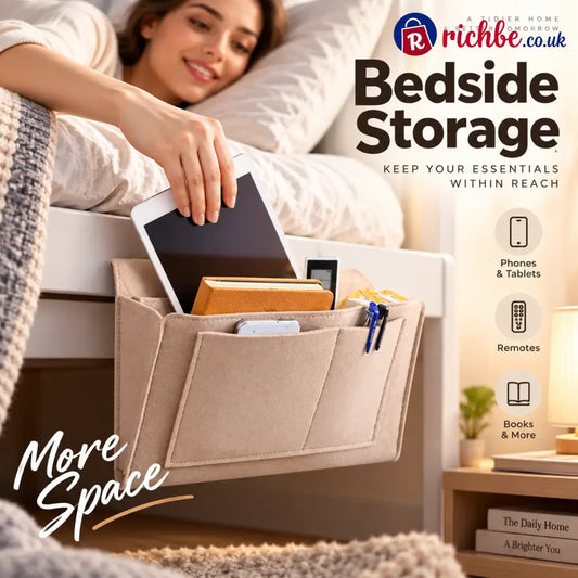 🛏️ Save 49% ! 🧺 Bedside Hanging Caddy – Multi‑pocket felt organizer for dorm & bunk ✨ - Hot sale