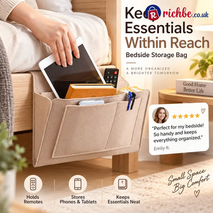 🛏️ Save 49% ! 🧺 Bedside Hanging Caddy – Multi‑pocket felt organizer for dorm & bunk ✨ - Hot sale