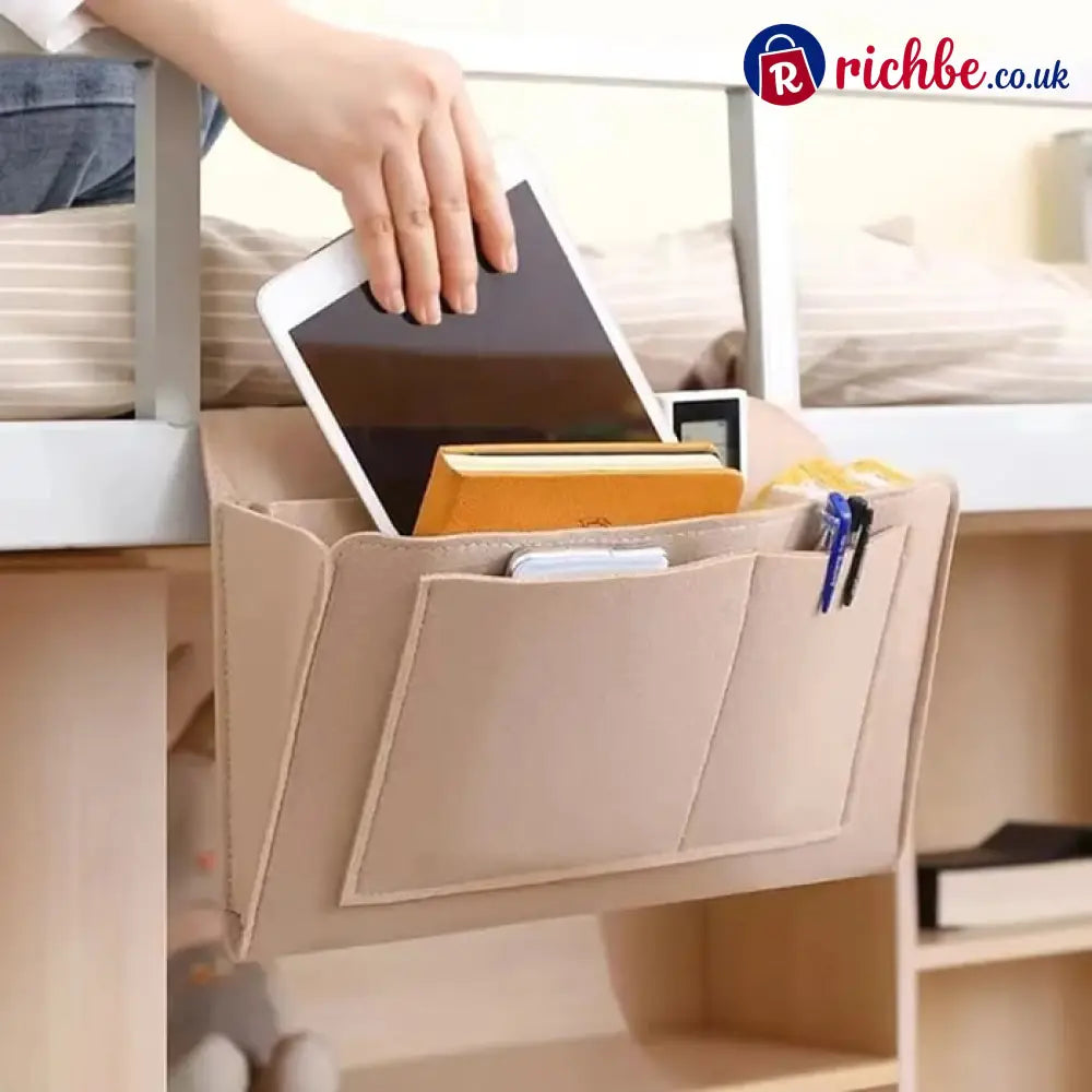 🛏️ Save 49% ! 🧺 Bedside Hanging Caddy – Multi‑pocket felt organizer for dorm & bunk ✨ - Hot sale