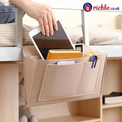 🛏️ Save 49% ! 🧺 Bedside Hanging Caddy – Multi‑pocket felt organizer for dorm & bunk ✨ - Hot sale