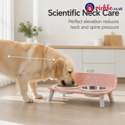 🐾 Save 50% ! 🥣 Elevated Pet Bowls – Detachable & double‑bowl design ✨ - Hot sale