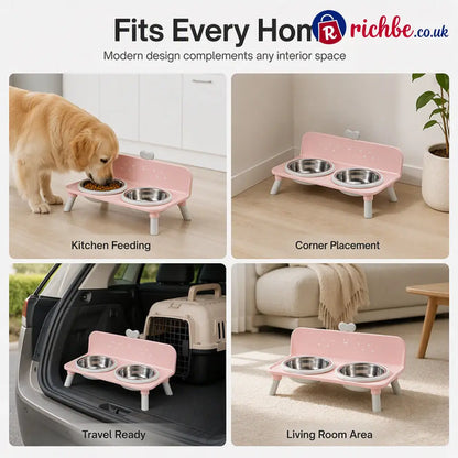 🐾 Save 50% ! 🥣 Elevated Pet Bowls – Detachable & double‑bowl design ✨ - Hot sale