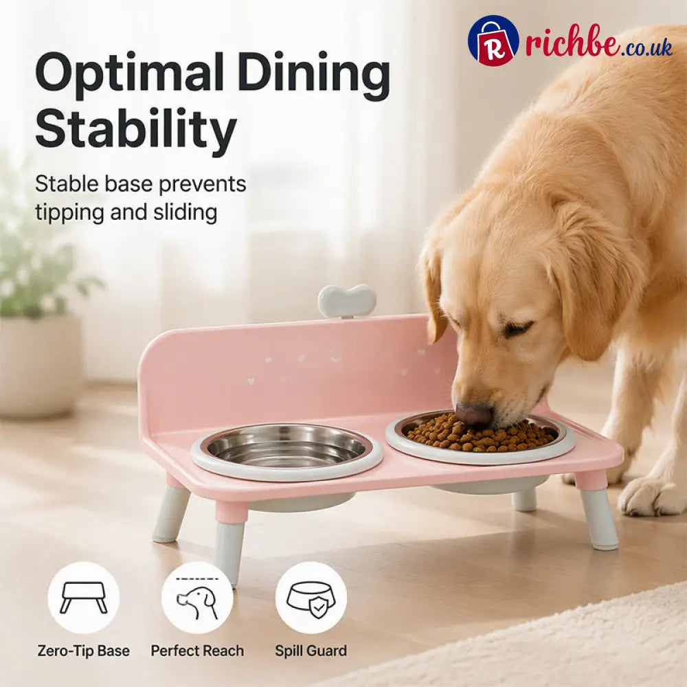 🐾 Save 50% ! 🥣 Elevated Pet Bowls – Detachable & double‑bowl design ✨ - Hot sale