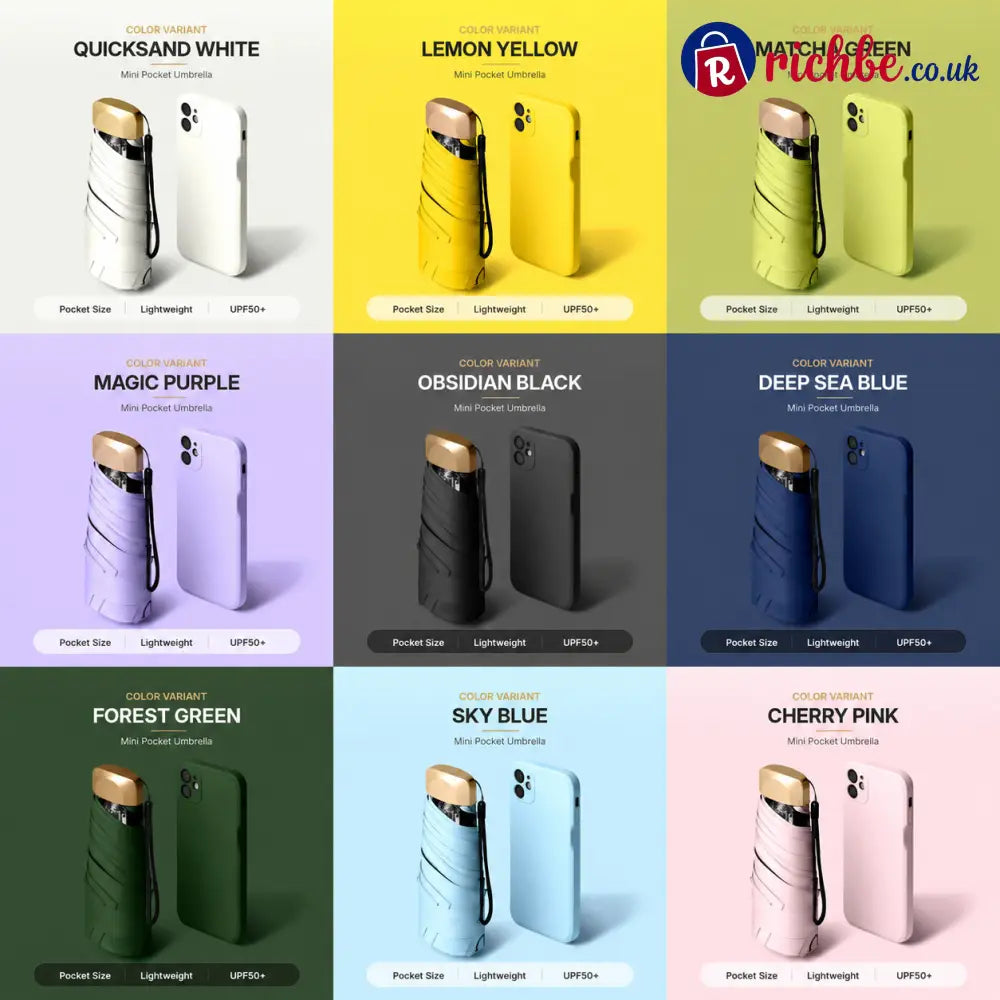 ✨ Say Goodbye to Bulky Umbrellas-Dual-Purpose Portable Capsule Umbrella - ✨All colors（Nine pieces） - Hot Sale