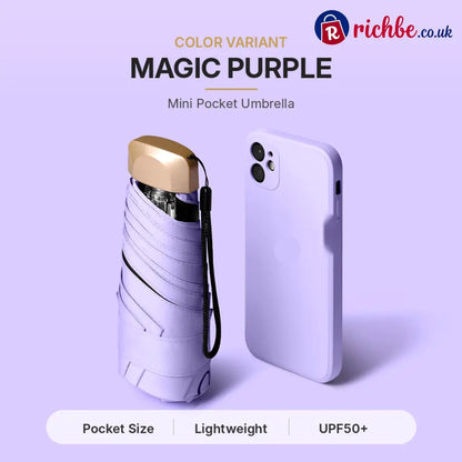 ✨ Say Goodbye to Bulky Umbrellas-Dual-Purpose Portable Capsule Umbrella - Light purple - Hot Sale
