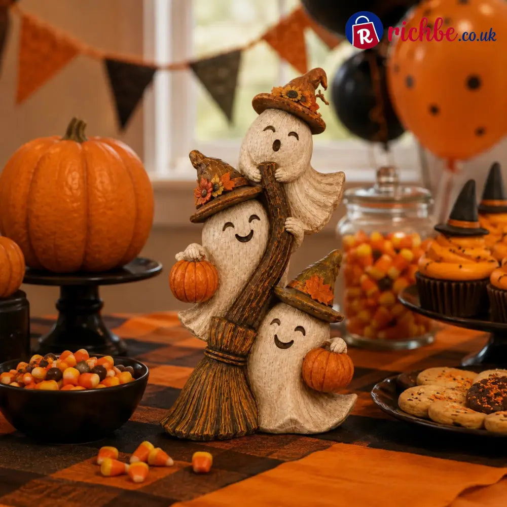 🌸Seasonal Ghost Broom Decor - 2